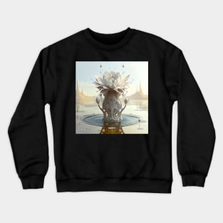 Flower and Crystal Lake Crewneck Sweatshirt